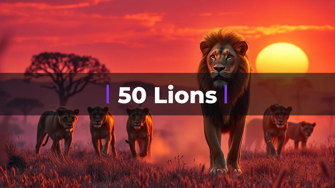 50 Lions key art